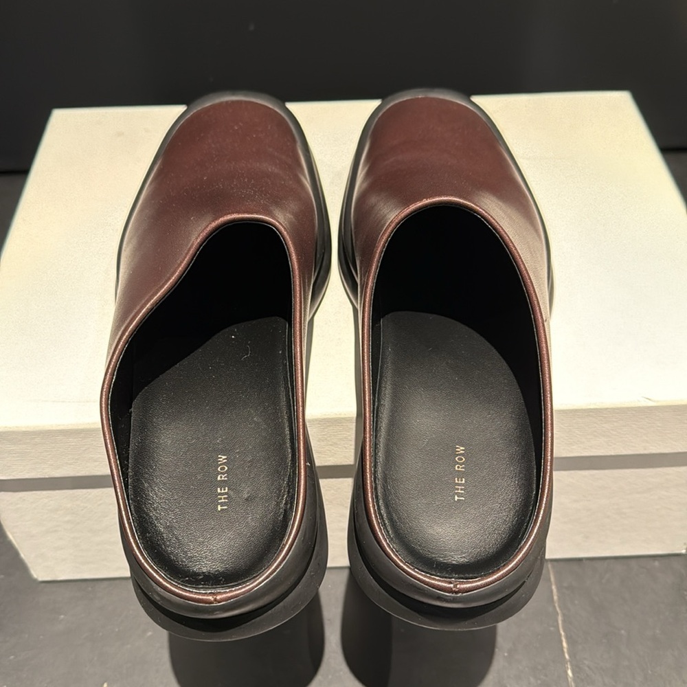 The Row Town Clog, espresso, size 38